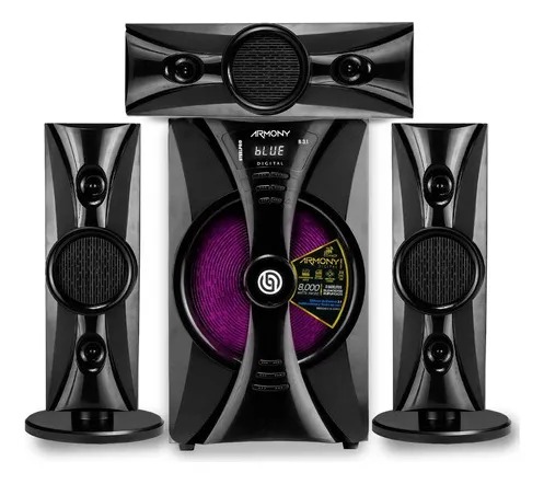 Steelpro Minicomponente Home Theater 8,000 W - Armony - b3.1 Color Negro Potencia RMS 475 W