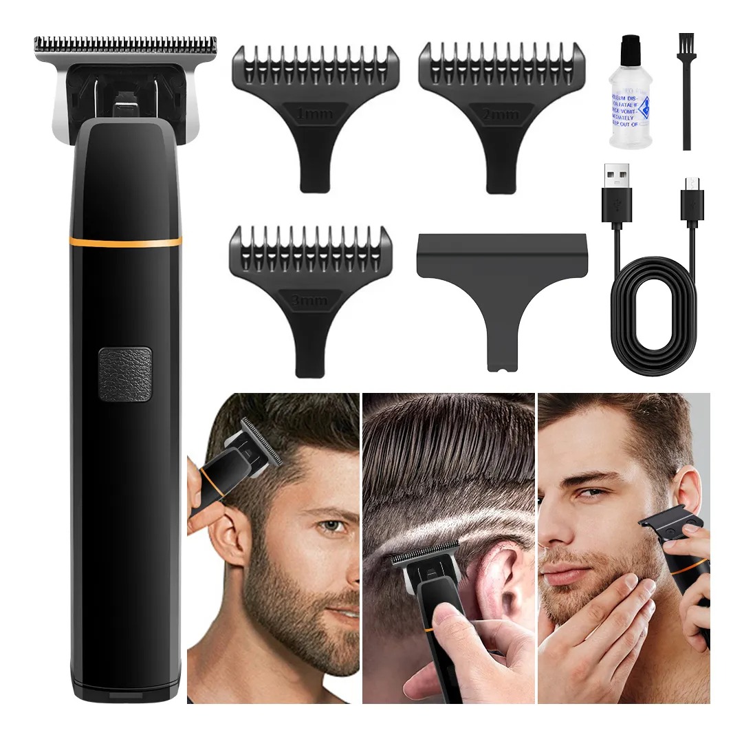 Cortadora De Pelo Profesional Afeitadora Electrica Trimmer Color Negro