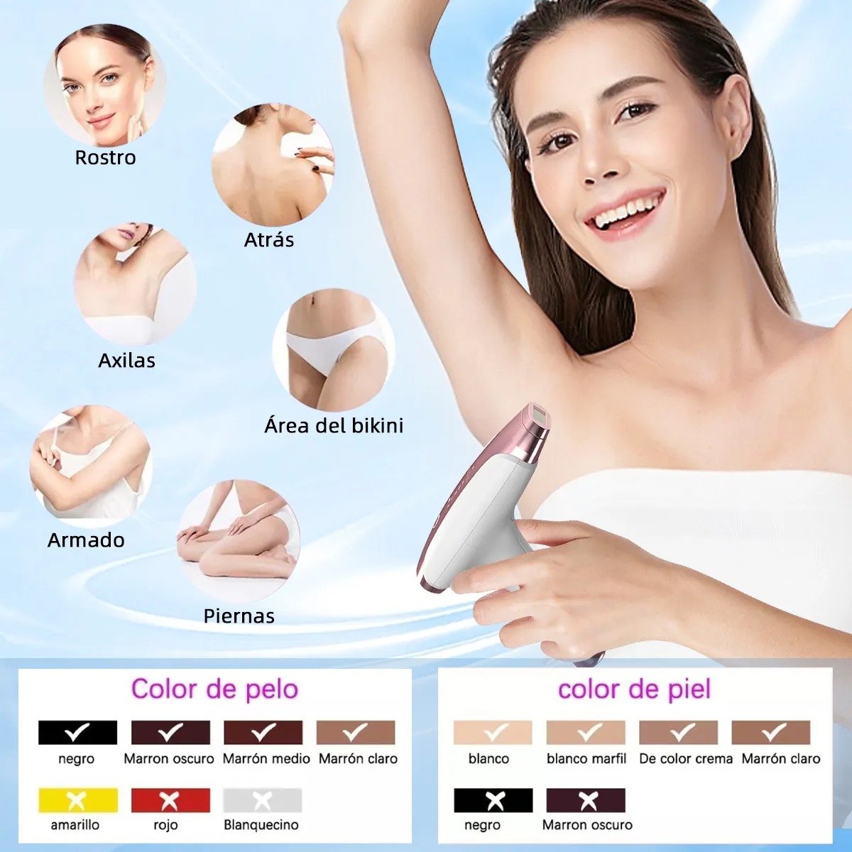Depiladora Láser Depiladora Ipl Depilador Laser Permanente De Luz Pulsada Ipl