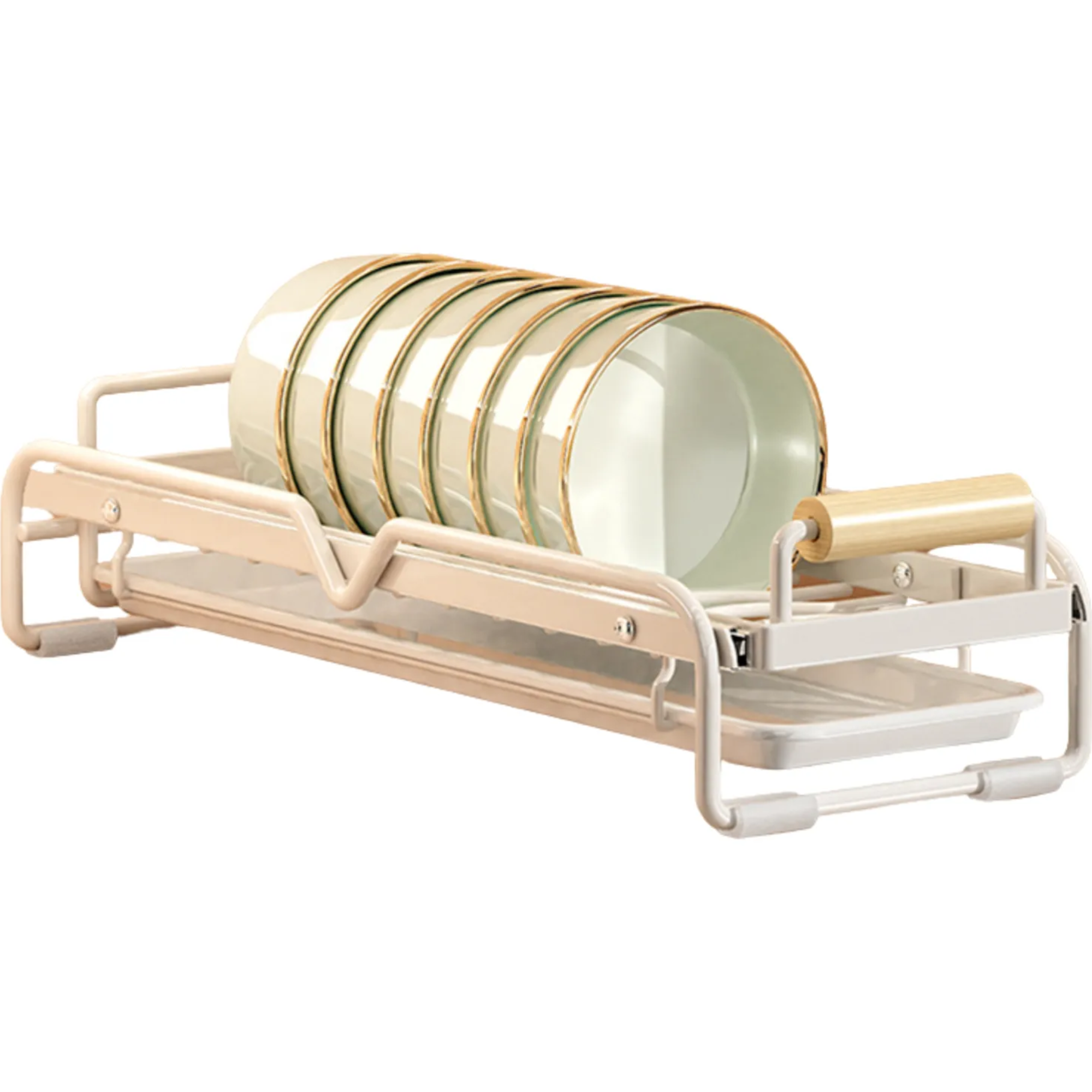 Estante Organizador Rack Deslizable Escurridor Para Cocina Color Blanco