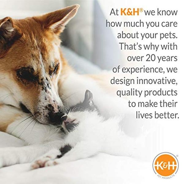 K&H Pet Products Elevated Cooling Outdoor Dog Bed Portable Raised Dog Cot Replacement Cover Only Gray/Black Mesh Large 42 X 30 Inches (Cot NOT Included)