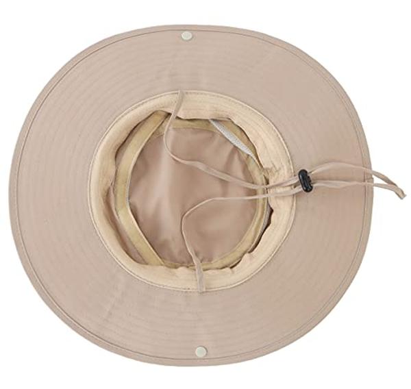 Connectyle Outdoor Mesh Sun Hat Wide Brim Sun Protection Hat Summer Fishing Hunting Hiking Gardenig Hat Light Khaki