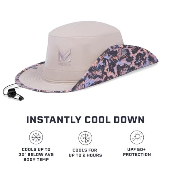 MISSION Cooling Bucket Hat, Reptilia Punch - Unisex Wide-Brim Hat for Men & Women - Lightweight, Foldable & Durable - Cools Up to 2 Hours - UPF 50 Sun Protection - Machine Washable