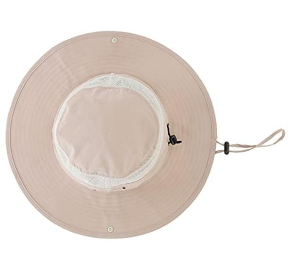 Connectyle Outdoor Mesh Sun Hat Wide Brim Sun Protection Hat Summer Fishing Hunting Hiking Gardenig Hat Light Khaki