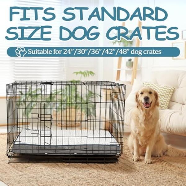 Furhaven 44" Round Orthopedic Dog Bed for Large Dogs w/ Removable Washable Cover, For Dogs Up to 80 lbs - Sherpa & Suede Snuggery - Gray, 44-inch