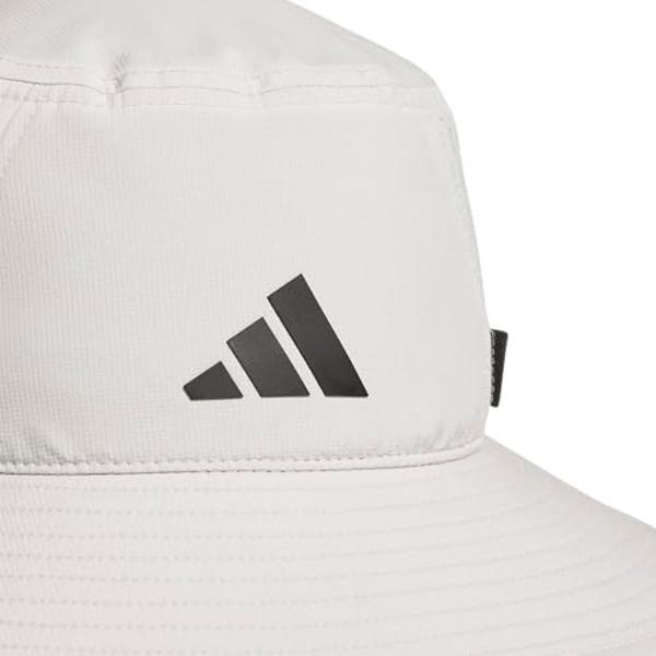 adidas Men's Victory Bucket Hat Outdoors and Sideline Wide Brim Style for Sun Protection, Wonder Alumina Grey/Black/5.0, Small-Medium