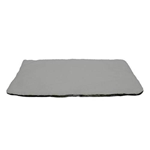 PETMAKER Self Warming Cat Mat - 36x24in Thermal Dog Crate Pad with Removable Washable Sherpa Cover and Reflective Insulation Layer for Self Heating - Pet Supplies for Medium Dogs a