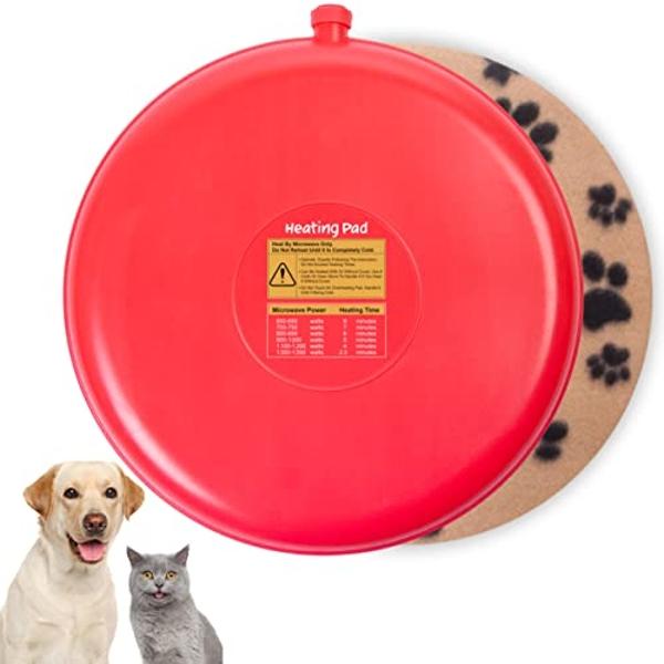 Original Pet Heating Pad Microwave, Snuggle Warming Safe Outdoor Newborn Kitten Puppy Pet Bed Warmer, Gel Reusable Heat Disc, Waterproof Heating Disk for Dog, Cat, Rabbit and Guine