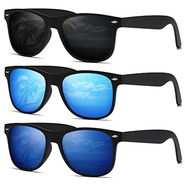 DEMIKOS Sunglasses Men Polarized Sunglasses for Womens Trendy Retro Mirror Lens for Driving Fishing UV400 Protection