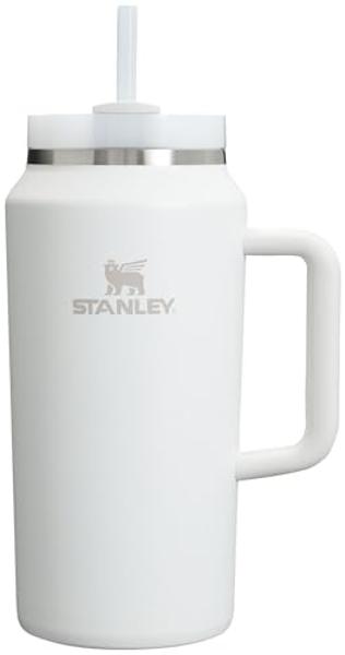 Stanley Quencher H2.0 Tumbler with Handle & Straw 64 oz | Flowstate 3-Position Lid | Large Capacity for Travel & Sports | Insulated Stainless Steel Cup | BPA-Free | Frost