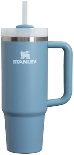 Stanley Quencher H2.0 Tumbler with Handle and Straw 30 oz | Flowstate 3-Position Lid | Cup Holder Compatible for Travel | Insulated Stainless Steel Cup | BPA-Free | Indigo