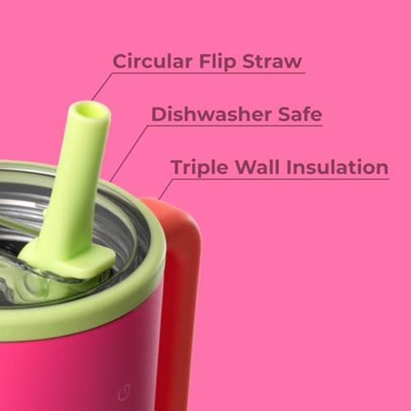 Stanley Quencher H2.0 Tumbler with Handle & Straw 64 oz | Flowstate 3-Position Lid | Large Capacity for Travel & Sports | Insulated Stainless Steel Cup | BPA-Free | Frost
