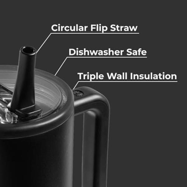 Stanley Quencher H2.0 Tumbler with Handle and Straw 30 oz | Flowstate 3-Position Lid | Cup Holder Compatible for Travel | Insulated Stainless Steel Cup | BPA-Free | Indigo