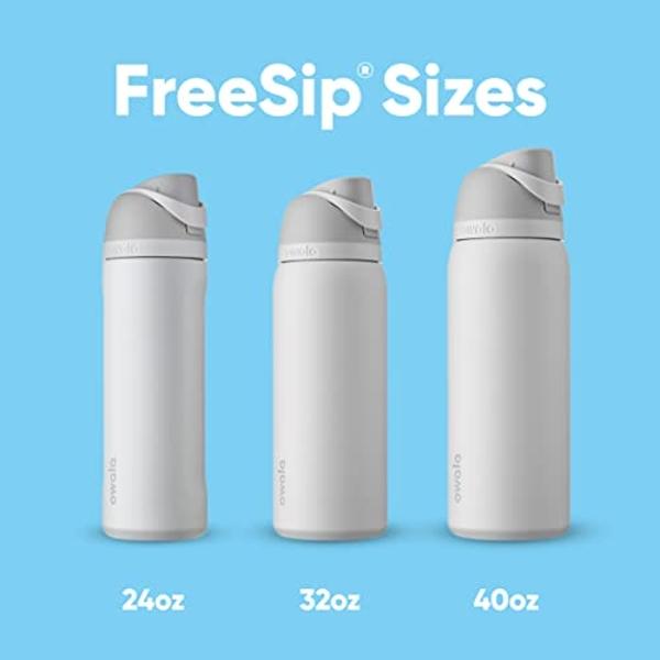 Owala FreeSip Insulated Stainless Steel Water Bottle with Straw, BPA-Free Sports Water Bottle, Great for Travel, 40 Oz, Camo Cool