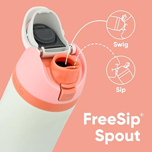 Owala FreeSip Insulated Stainless Steel Water Bottle with Straw for Sports, Travel, and School BPA-Free Sports Water Bottle, 40 oz, Summer Sweetness