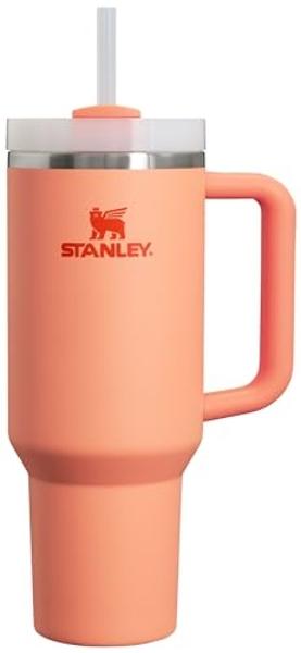 Stanley Quencher H2.0 Tumbler with Handle and Straw 40 oz | Flowstate 3-Position Lid | Cup Holder Compatible for Travel | Insulated Stainless Steel Cup | BPA-Free | Nectarine