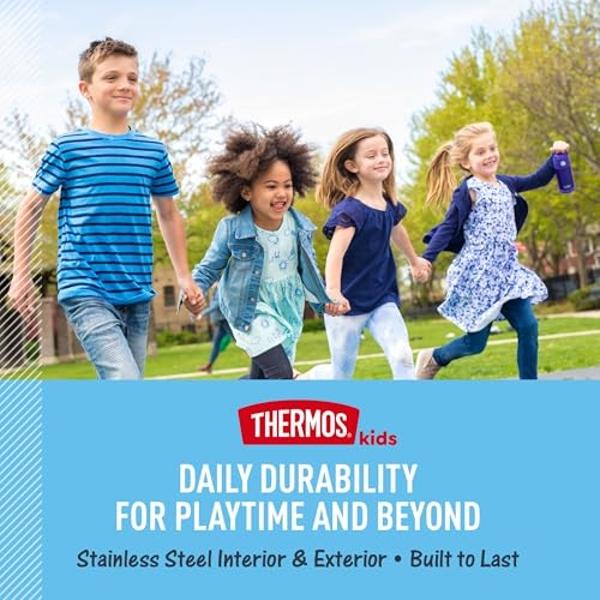 HydroJug Kids - 20 oz Insulated Kids Water Bottle with Flip Straw & Handle | Leak-Proof & Durable | Perfect for School, Sports, Lunch, Travel & Camp, Butter