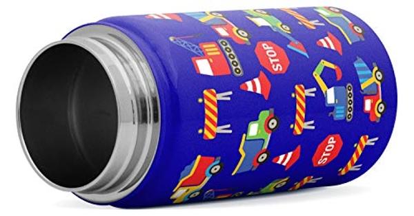 Simple Modern Kids Summit Water Bottle with Straw Lid | 14oz Stainless Steel Cup Insulated Tumbler for Toddlers, School | Under Construction