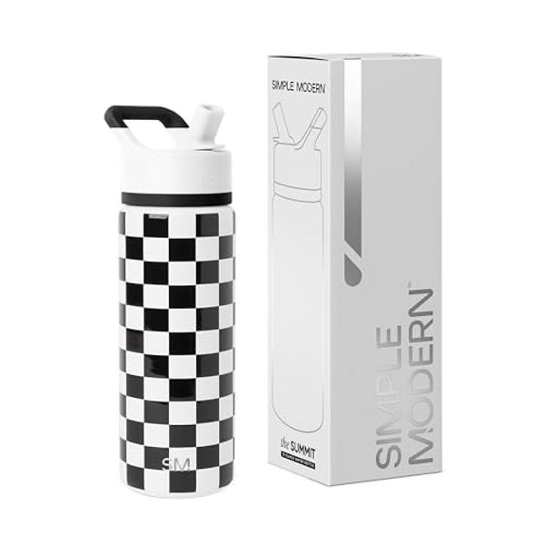 Simple Modern Kids Summit Water Bottle with Straw Lid | Disney Pixar Toy Story 18oz Stainless Steel Cup Insulated Tumbler for Boys, School | Toy Story Andys Toys