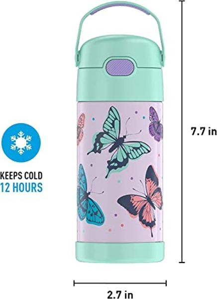 IRON FLASK Co-Pilot Insulated Mug w/Straw & Flip Cap Lids - Cup Holder Bottle for Hot, Cold Drink - Leak-Proof - Water, Coffee Portable Travel Mug - Pink Tulip, 40 Oz