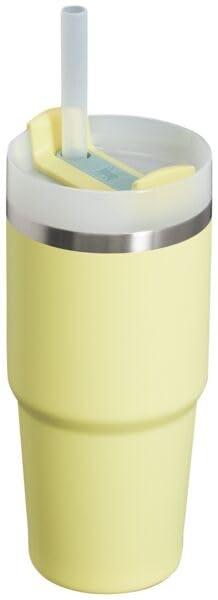Stanley Quencher H2.0 Tumbler with Straw 14 oz | Flowstate 3-Position Lid | Cup Holder Compatible for Travel | Insulated Stainless Steel Cup | BPA-Free | Pomelo