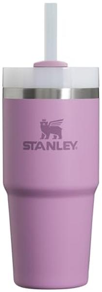 Stanley Quencher H2.0 Tumbler with Straw 14 oz | Flowstate 3-Position Lid | Cup Holder Compatible for Travel | Insulated Stainless Steel Cup | BPA-Free | Lilac