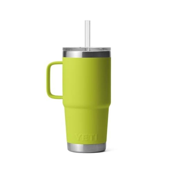 YETI Rambler 25 oz Straw Mug, Vacuum Insulated, Stainless Steel, Chartreuse