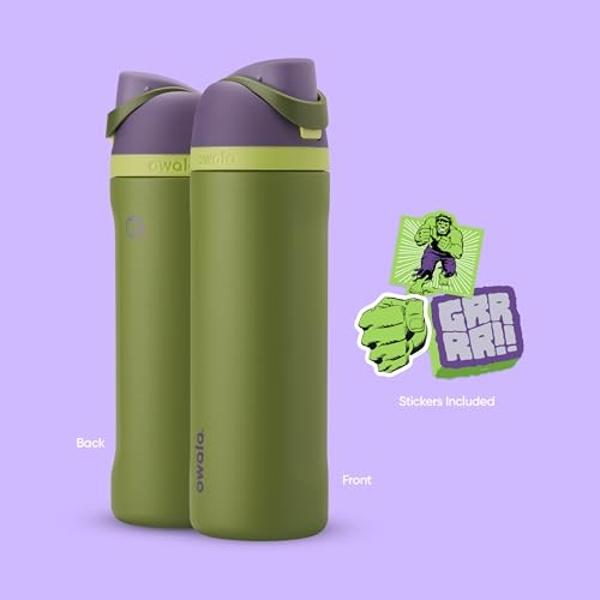 IRON °FLASK Co-Pilot Insulated Mug w/Straw & Flip Cap Lids - Cup Holder Bottle for Hot, Cold Drink - Leak-Proof - Water, Coffee Portable Travel Mug - Sage, 32 Oz