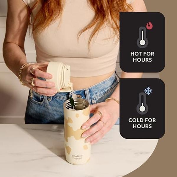 Simple Modern Travel Coffee Mug Tumbler with Flip Lid | Reusable Insulated Stainless Steel Cold Brew Iced Coffee Cup Thermos | Gifts for Women Men Him Her | Voyager Collection | 16