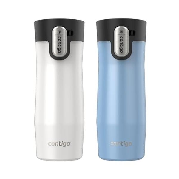 Simple Modern Travel Coffee Mug Tumbler with Flip Lid | Reusable Insulated Stainless Steel Cold Brew Iced Coffee Cup Thermos | Gifts for Women Men Him Her | Voyager Collection | 16