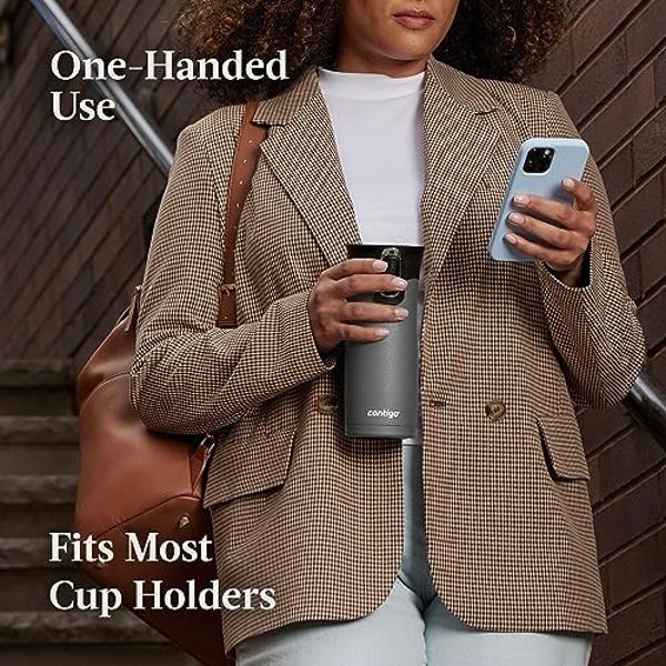 Ello Pop & Fill 22oz Stainless Steel Water Bottle with Quick Fill Technology, Double Walled and Vacuum Insulated Metal, Leak Proof Locking Lid, Sip and Chug, Reusable, BPA Free, Pi