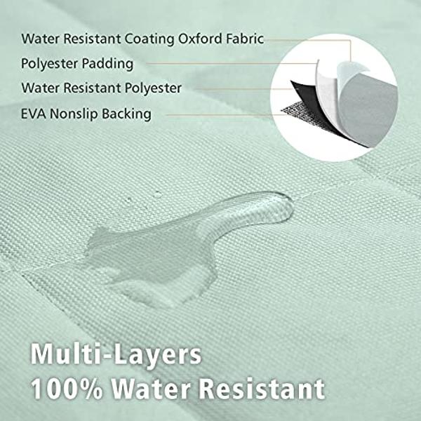 F-color SUV Cargo Liner for Dogs, Water Resistant Pet Cargo Cover Dog Seat Cover Mat for SUVs Sedans Vans with Bumper Flap Protector, Non-Slip, Large Size Universal Fit, Grey