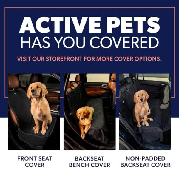 Best Pet Supplies Dog Pet Booster Seat, Dog Car Seats for Small Dogs & Medium Dogs, Soft Plush Cushion with Comfortable Bedding, Secure Straps, and Tall Pillow, Brown