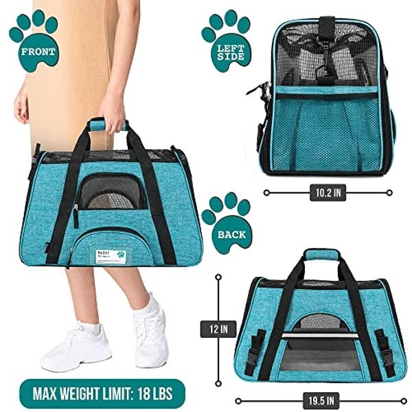 F-color SUV Cargo Liner for Dogs - Waterproof Pet Cargo Liner with Side Flaps, Comfort Dog Cargo Cover with Bumper Flap 2 Pockets, Scrachproof Non-slip Large Size Universal Fit SUV