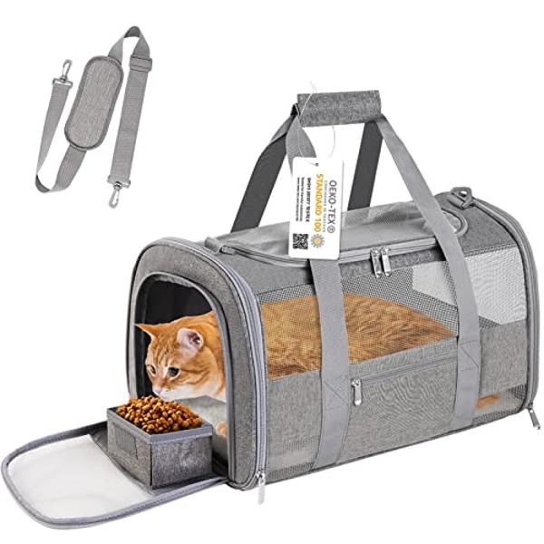 Top tasta Dog Cat Carrier Pet Carriers for Small Medium Large Cats Dogs Carrier Soft Sided Small Puppy Dog Carrier Portable Foldable Airline Approved Dog Cat Travel Carrier Blue Me