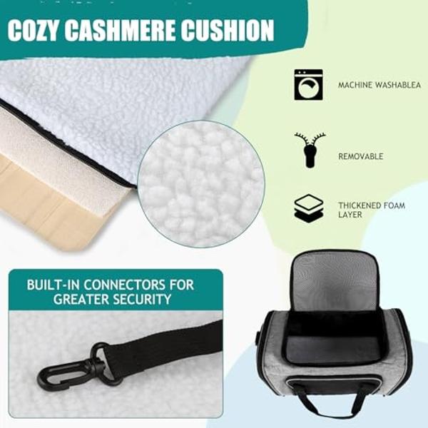 Top tasta Dog Cat Carrier Pet Carriers for Small Medium Large Cats Dogs Carrier Soft Sided Small Puppy Dog Carrier Portable Foldable Airline Approved Dog Cat Travel Carrier Grey Bl