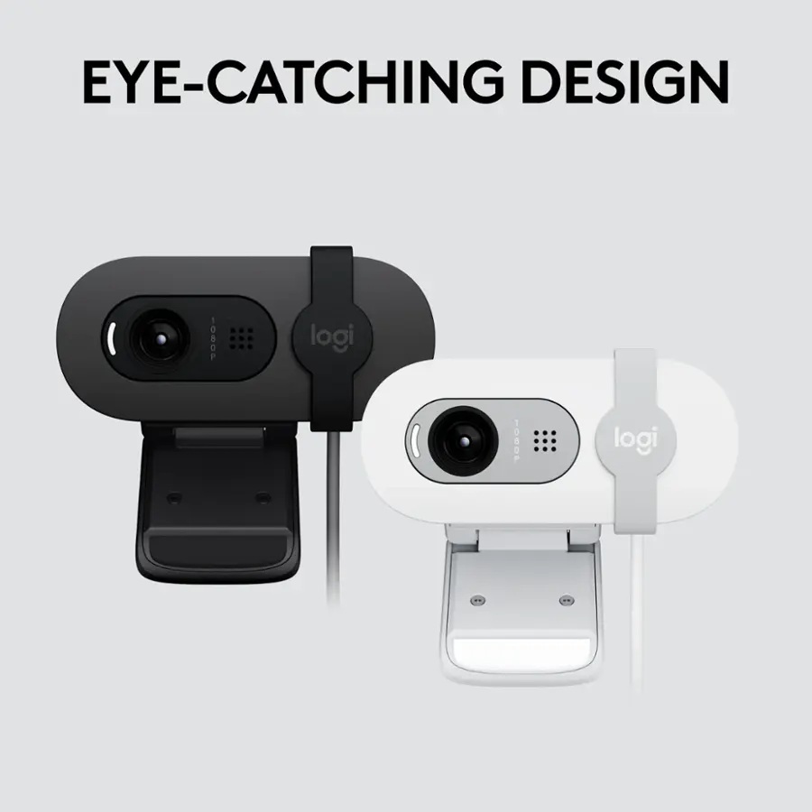 Cámara Web Logitech Brio 100 Fhd 2 Megapixeles Color Grafito