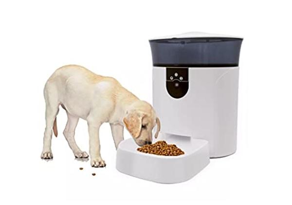 Sakar Pet Genius Smart Wi-fi Video 7L Pet Feeder with Camera, White