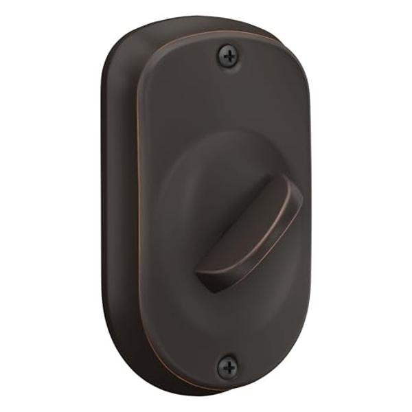 Schlage BE365 PLY 716 Plymouth Keypad Deadbolt, Electronic Keyless Entry Lock, Aged Bronze