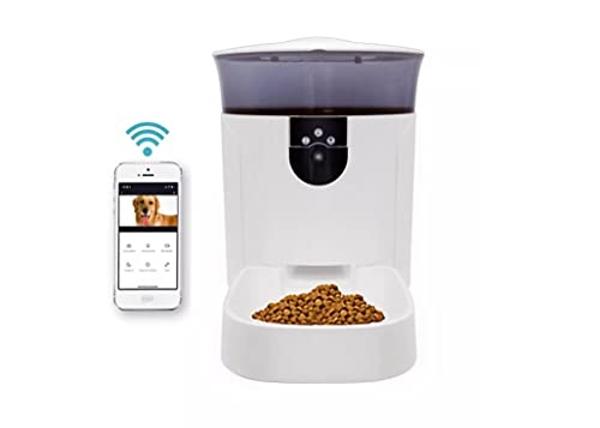 PARIS RHÔNE 2K Pet Camera, 360°View Dog Camera Treat Dispenser, 5G WiFi Pets Monitoring with Phone APP, Two-Way Audio, Infrared Night Vision, Barking Detection and Motion Alerts, W