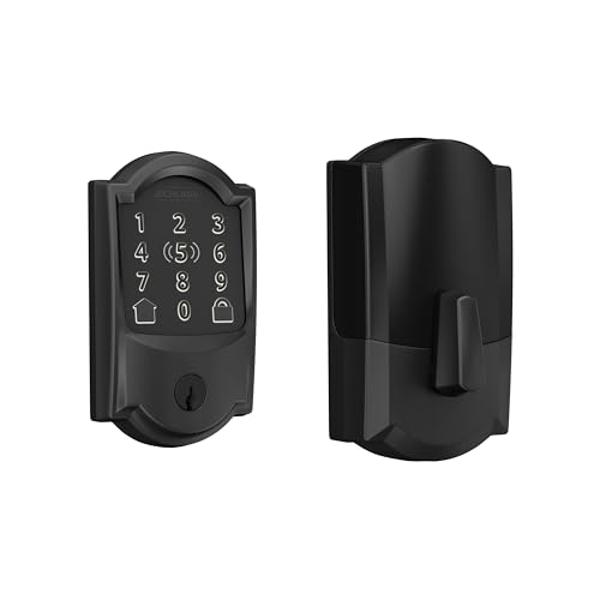 Schlage BE499WB CAM 622 Encode Plus WiFi Deadbolt Smart Lock, Keyless ...