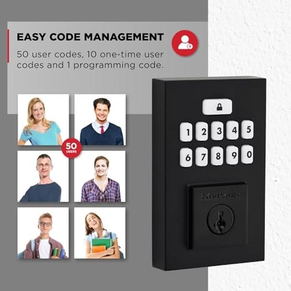 Aqara Smart Lock U100, Fingerprint Keyless Entry Door Lock with Apple Home Key, Touchscreen Keypad, Bluetooth Electronic Deadbolt, IP65 Weatherproof, Supports Apple HomeKit, Alexa,