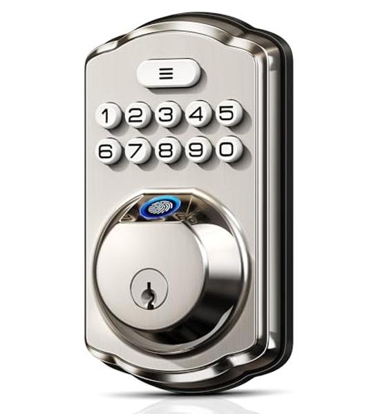 Kwikset 660 Deadbolt Deadbolt Lock, Antique Brass Round Exterior Keyed Front Entry Door, Pick Resistant SmartKey Rekey Security, Single Cylinder Dead Bolt, with Microban Protection