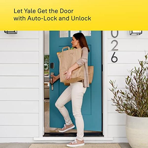 Yale Security Home Assure Lock 2 Deadbolt, Black Suede Keyless Entry Door Lock with Digital Touchscreen Keypad and Bluetooth Connectivity (No Wi-Fi), YRD430-BLE-BSP