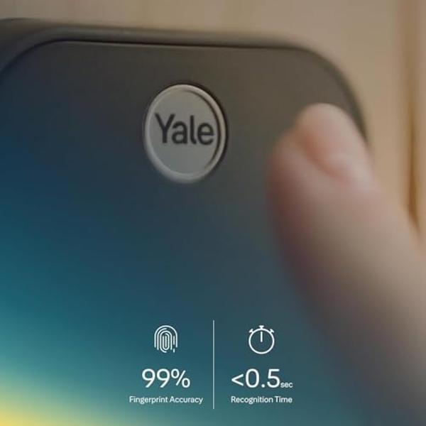 Yale Assure Lock 2 Touch Deadbolt, Oil Rubbed Bronze Keyed Smart Entry Door Lock with Wi-Fi Connected Touch Keypad and Fingerprint Scanner for Code Entry and Remote Access, YRD410-