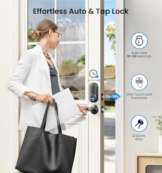 Yale Assure Lock 2 Touch Deadbolt, Satin Nickel Key-Free Smart Entry Door Lock with Wi-Fi Connected Touchscreen Keypad and Fingerprint Scanner for Code Entry and Remote Access, YRD