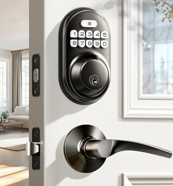 Yale Assure Lock 2 Touch Deadbolt, Oil Rubbed Bronze Keyed Smart Entry Door Lock with Wi-Fi Connected Touch Keypad and Fingerprint Scanner for Code Entry and Remote Access, YRD410-