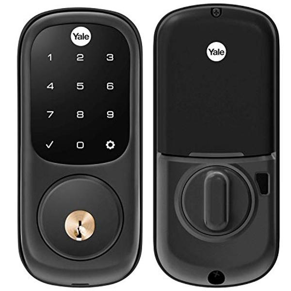 Yale Assure Lock 2 Touch Deadbolt, Oil Rubbed Bronze Keyed Smart Entry Door Lock with Wi-Fi Connected Touch Keypad and Fingerprint Scanner for Code Entry and Remote Access, YRD410-