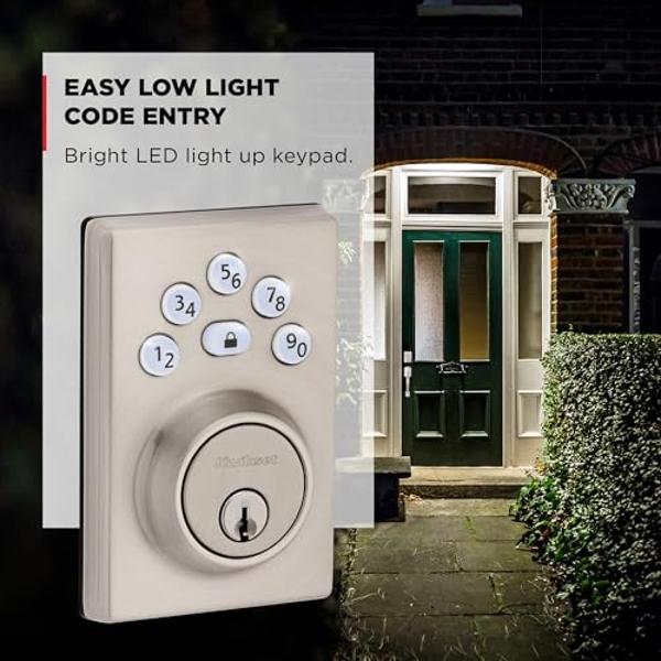 DESLOC B200 Keyless Entry Door Lock with Handle Set, Smart Locks for Front Door, Deadbolt Smart Lock, Front Door Locks Set, Electronic keypad Deadbolt with Handle, 12 Months Batter