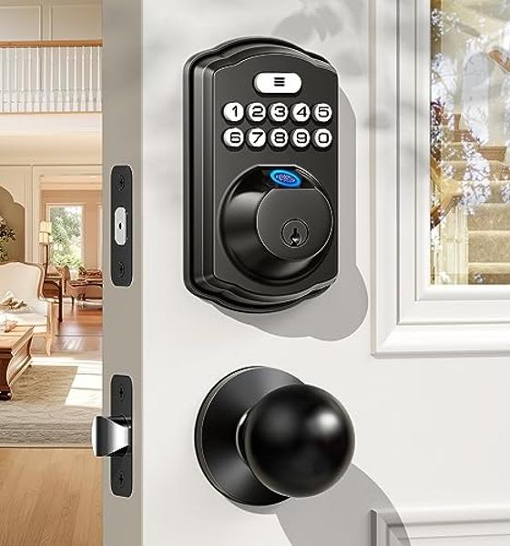 SCHLAGE BE469ZP CEN 622 Connect Smart Deadbolt with alarm with Century Trim in Matte Black, Z-Wave Plus enabled